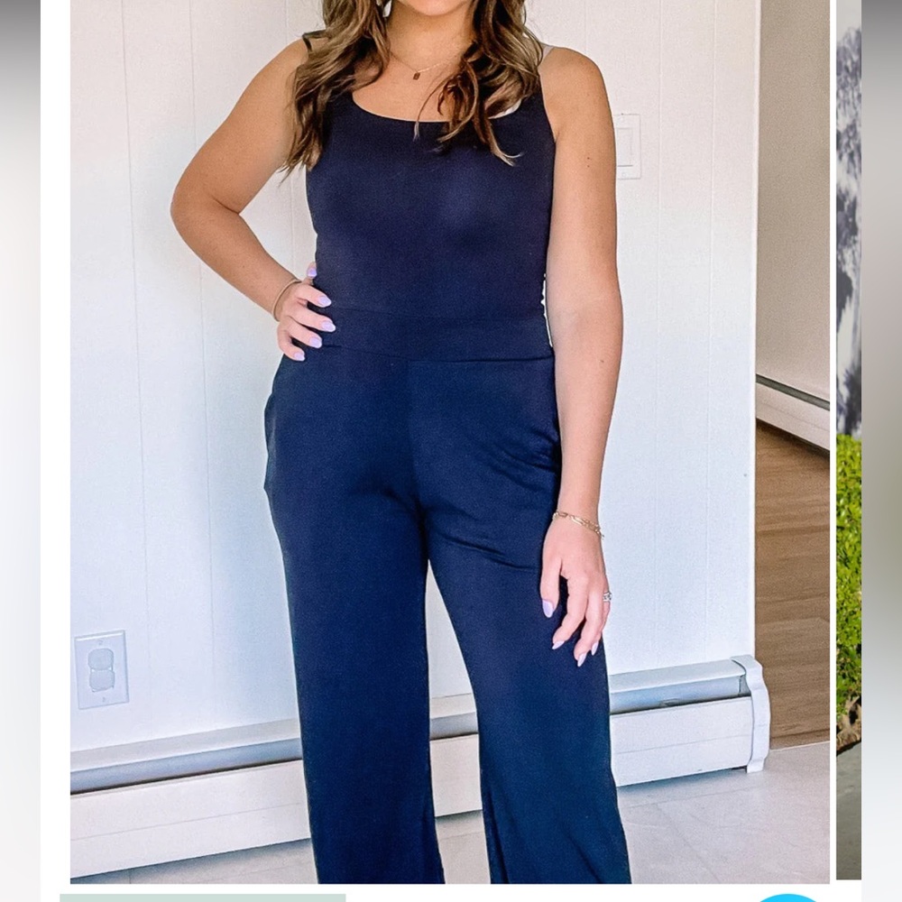 Aria Lattner Everyday jumpsuit Navy Medium Petite
